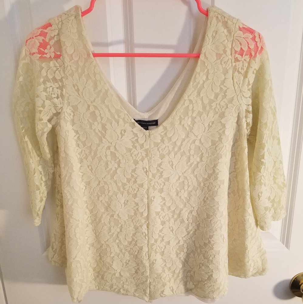 Lace American Eagle Top